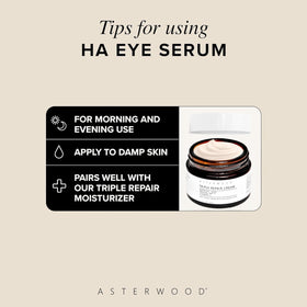 Asterwood morning routine eye care scene using the serum