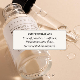 Asterwood on-skin application shows quick absorption.