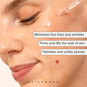 Asterwood serum dropper close-up for precise application