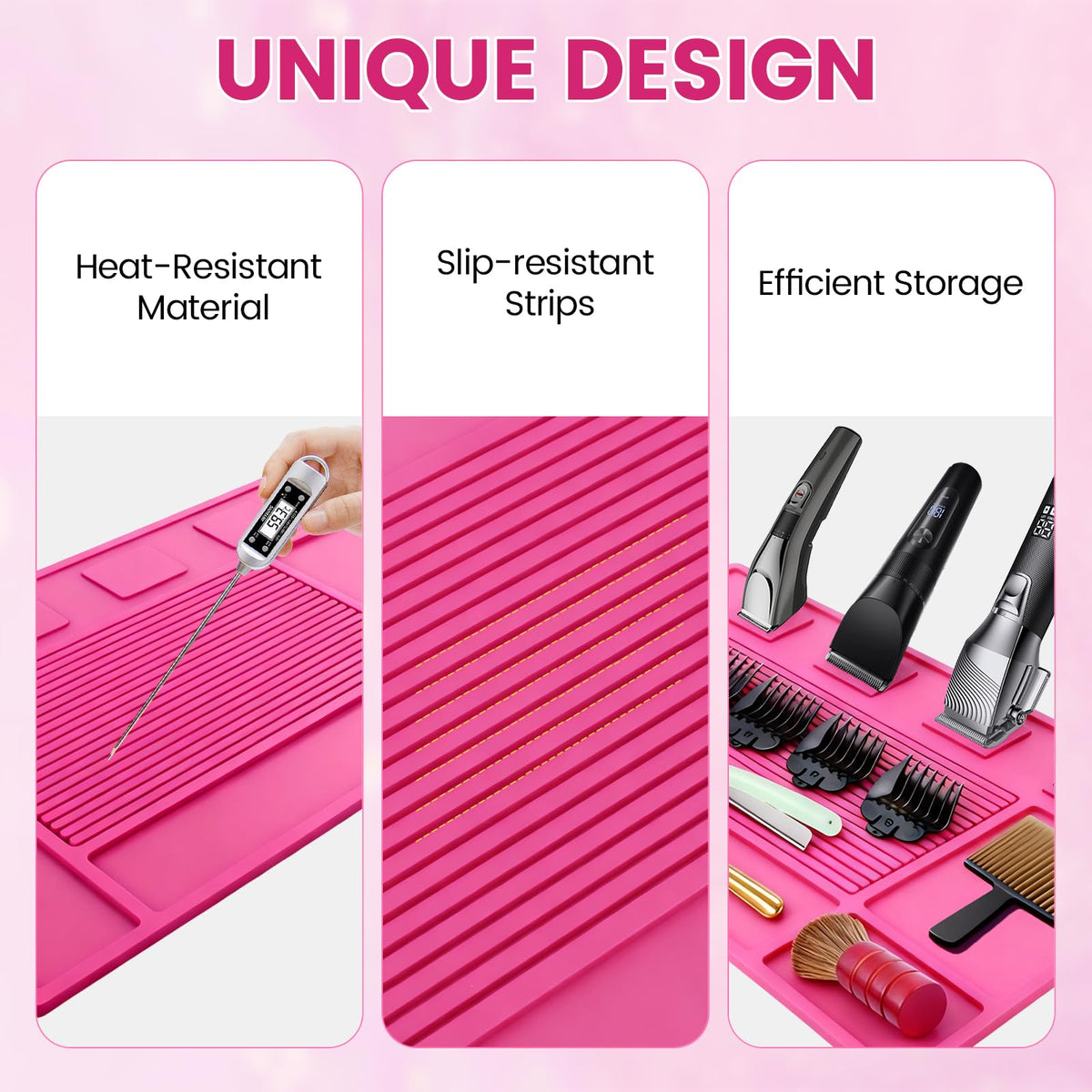 ASTONFOG magnet barber mat easy-clean design for fast maintenance