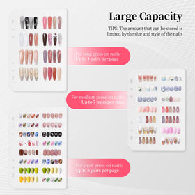 ASTONFOG nail display book in use shows an organized collection.