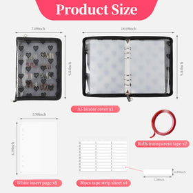 ASTONFOG transparent pockets protect nails while browsing choices.