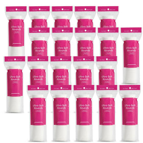 Astraescly cotton rounds pack shot for daily facial cleansing and makeup removal