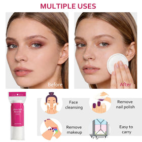 Astraescly face makeup removal use demonstrating versatile application on the full face