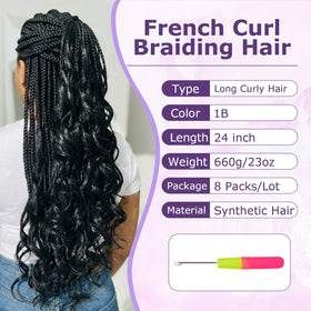 Astriden loose-wavy braiding hair close-up shows soft texture for comfort.