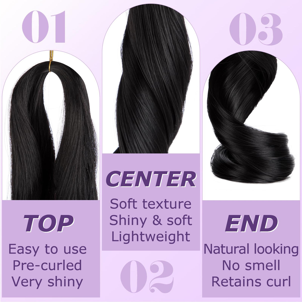 Astriden pre-stretched extensions packaging highlights easy installation.
