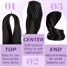 Astriden pre-stretched extensions packaging highlights easy installation.