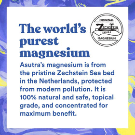 ASUTRA Zechstein Seabed magnesium label highlights premium source.