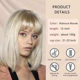 ATAYEA wig cap inside with adjustable straps ensures secure, comfortable fit.