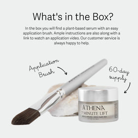 Athena 7 Minute Lift neck and jawline focus for instant tightening at application point.