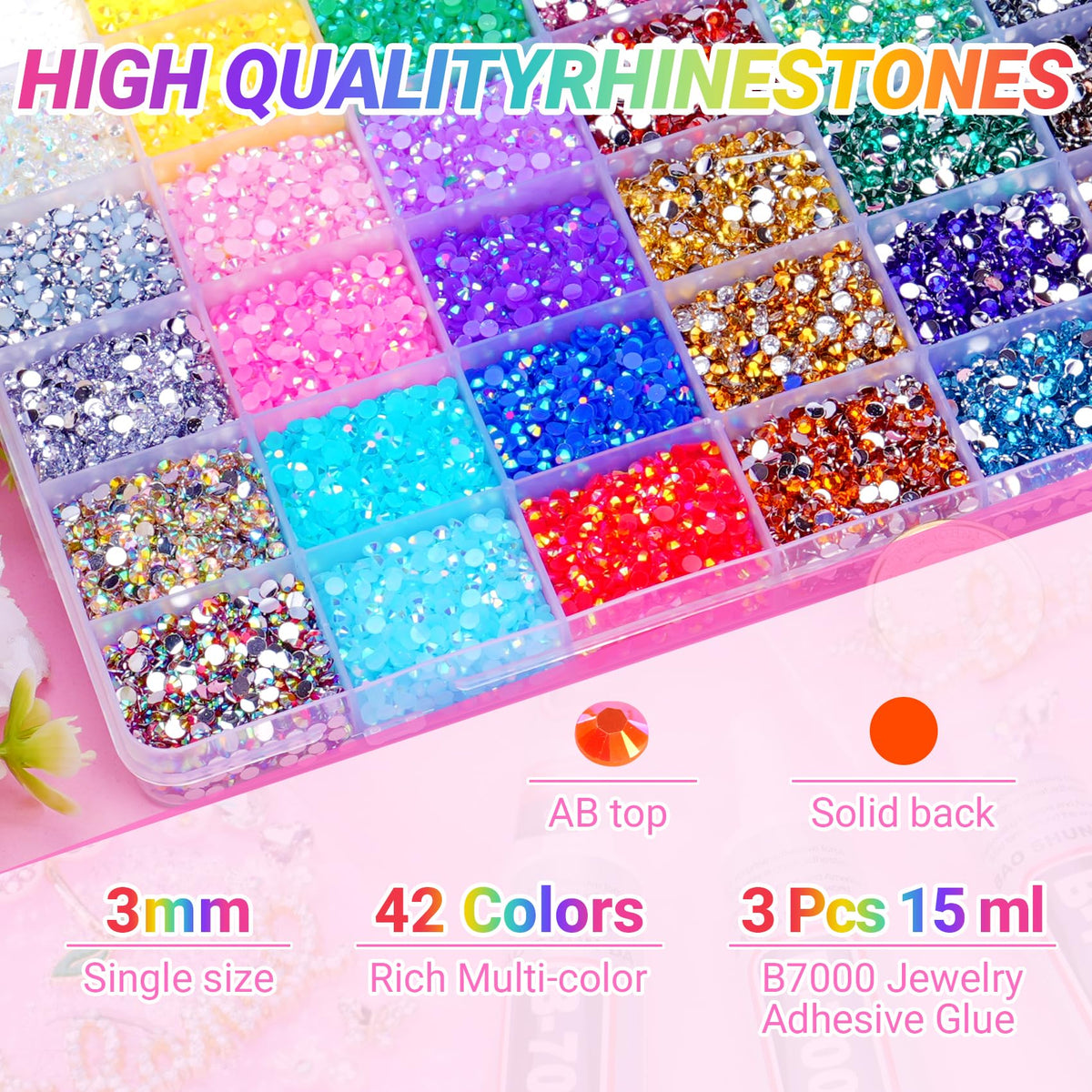 Atifober bedazzle gems brighten clothing and shoes with vibrant color and shine.