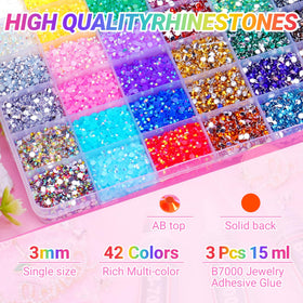 Atifober bedazzle gems brighten clothing and shoes with vibrant color and shine.