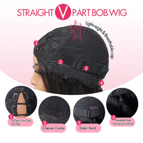 atikual v-part cap construction demonstrates secure fit with 5 clips for easy wear