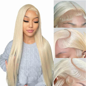 Atilck 30-inch 613 lace-front wig front view shows natural hairline and subtle shine