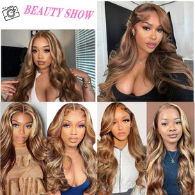 Atilck 360 lace front wig with transparent cap blends with skin.