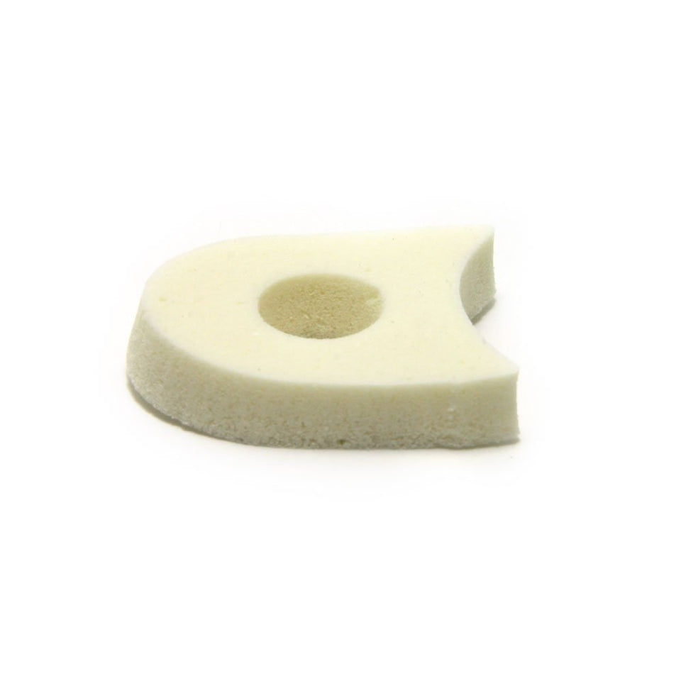 Atlas Biomechanics toe separator pad foam close-up showing quarter-inch thickness and comfort.