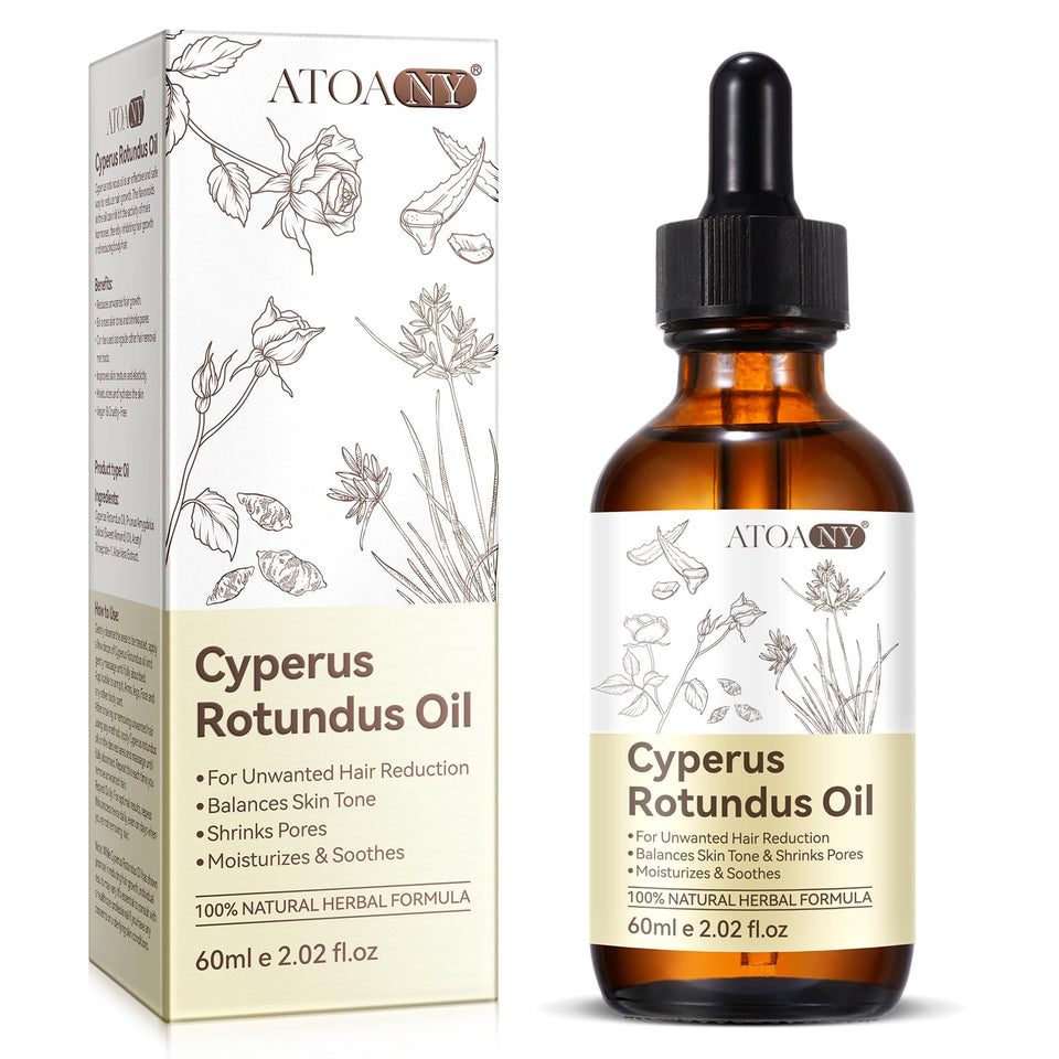 ATOANY Cyperus Rotundus Oil bottle pour shows easy, skin-friendly application