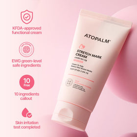 ATOPALM clinical test chart illustrating reported improvements in texture and redness