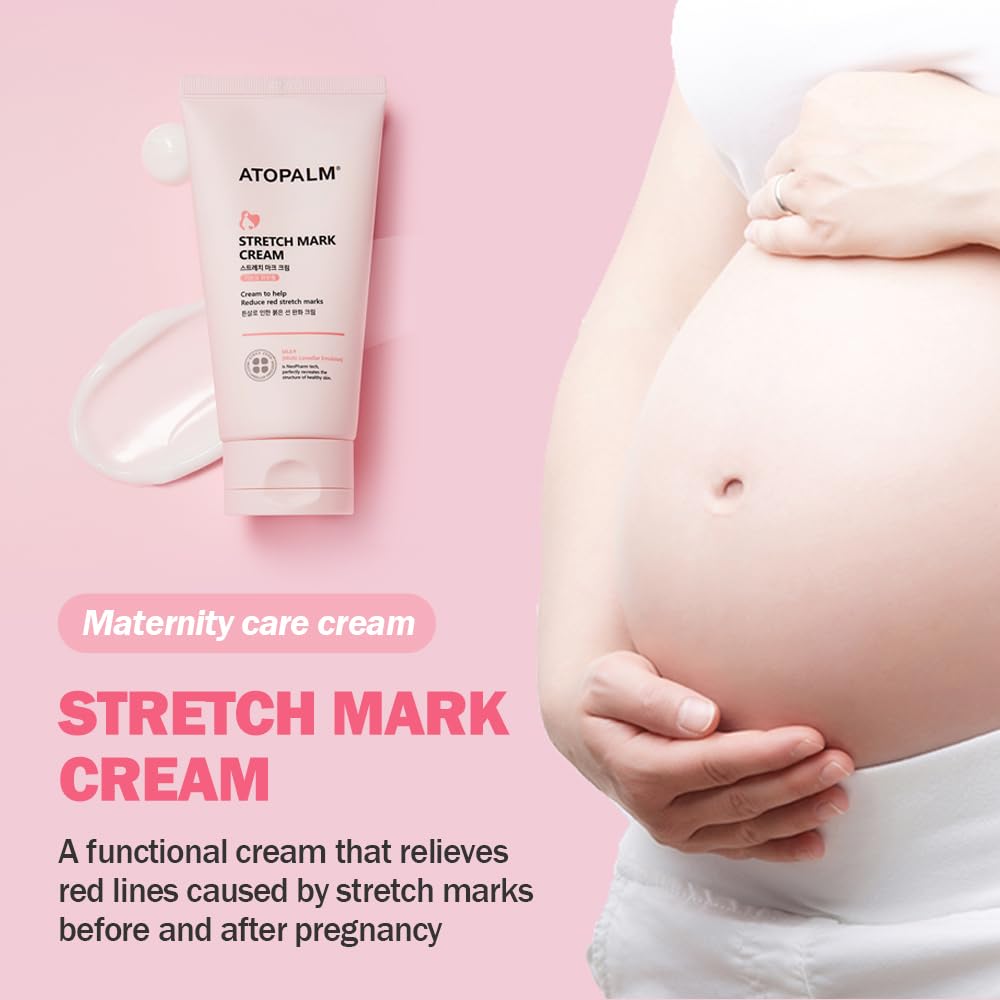 Close-up texture swatch of ATOPALM cream showing a light, non greasy feel for sensitive skin