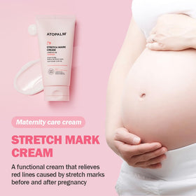 Close-up texture swatch of ATOPALM cream showing a light, non greasy feel for sensitive skin