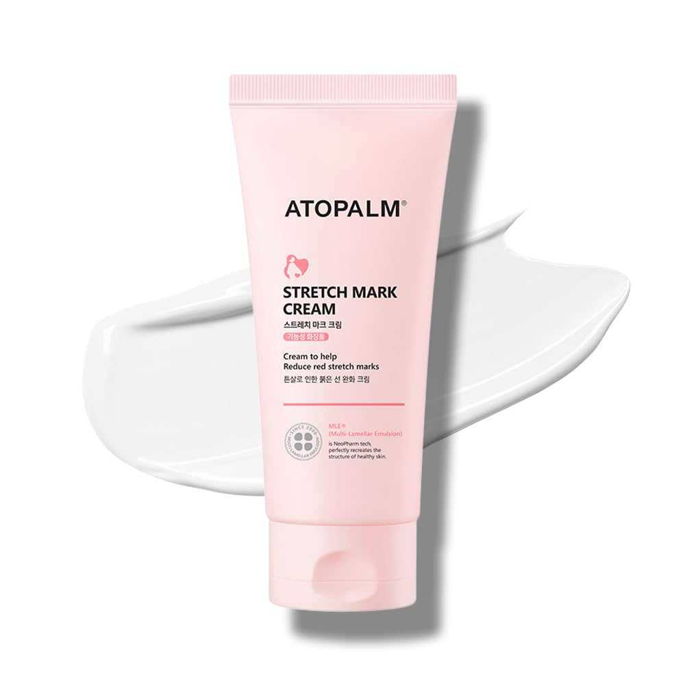 ATOPALM Maternity Care Stretch Mark Cream packaging shown for gentle postpartum skincare