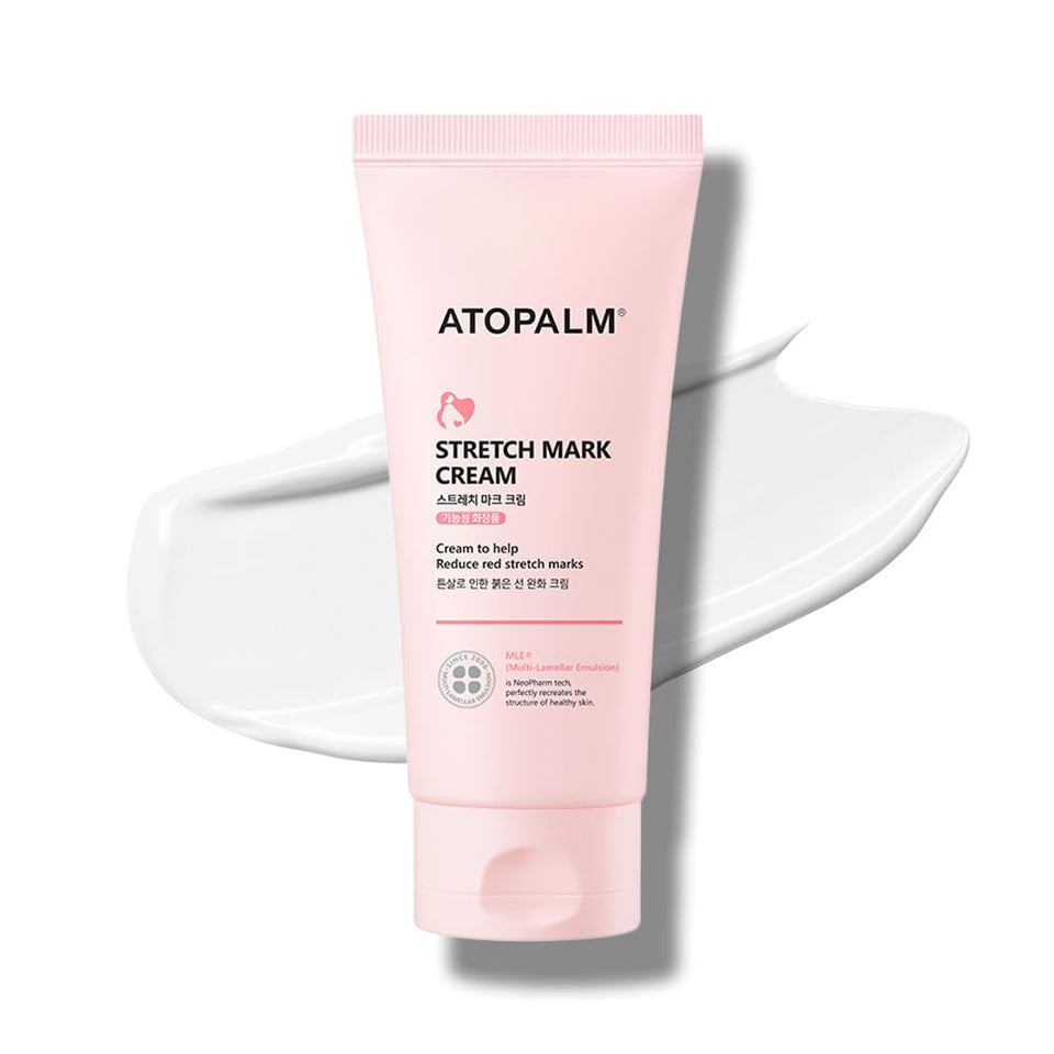 ATOPALM Maternity Care Stretch Mark Cream packaging shown for gentle postpartum skincare