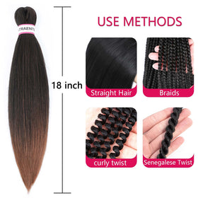 ATRAENTE two-tone braid hair adds subtle color transition.