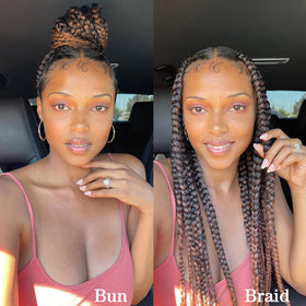 ATRAENTE ombre braiding hair with Yaki texture for natural look.