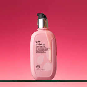 ATS Stylemuse Reaction Oil applied on damp hair yields smoother, shinier look