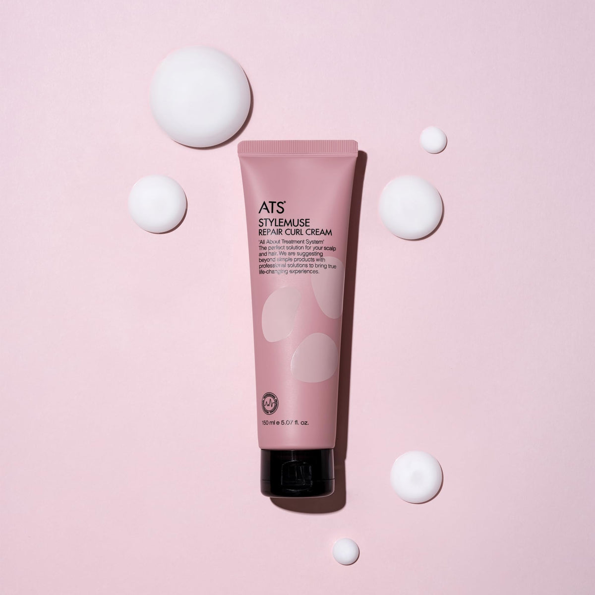ATS Professional STYLEMUSE Repair Curl Cream on wet hair for volume and definition