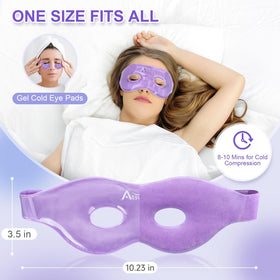 Atsuwell 4-inch gel ice packs provide targeted cool compress for facial relief