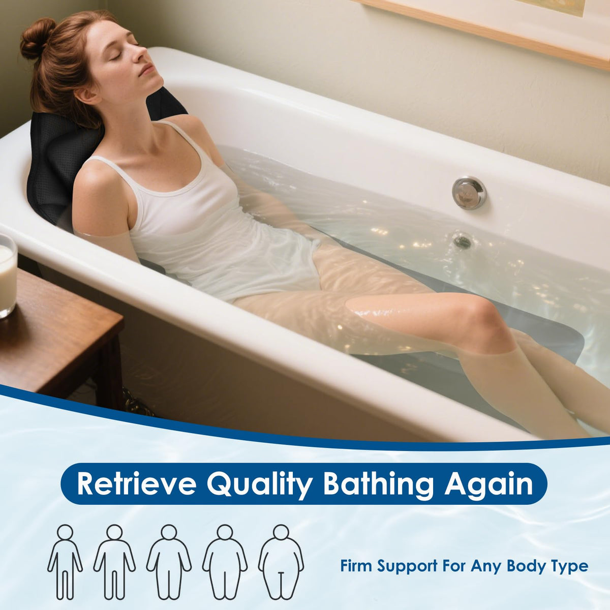 Atsuwell 51 x 17 inch universal fit for most tubs