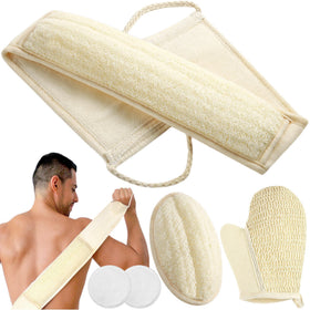 ATTEASAY back scrubber loofah for an invigorating cleanse and smoother skin