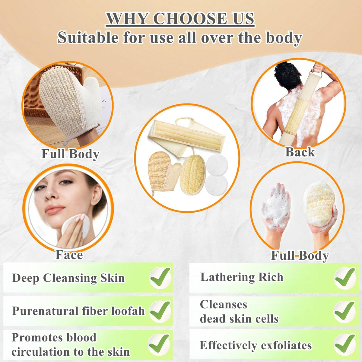 ATTEASAY exfoliating glove for targeted exfoliation and softer skin