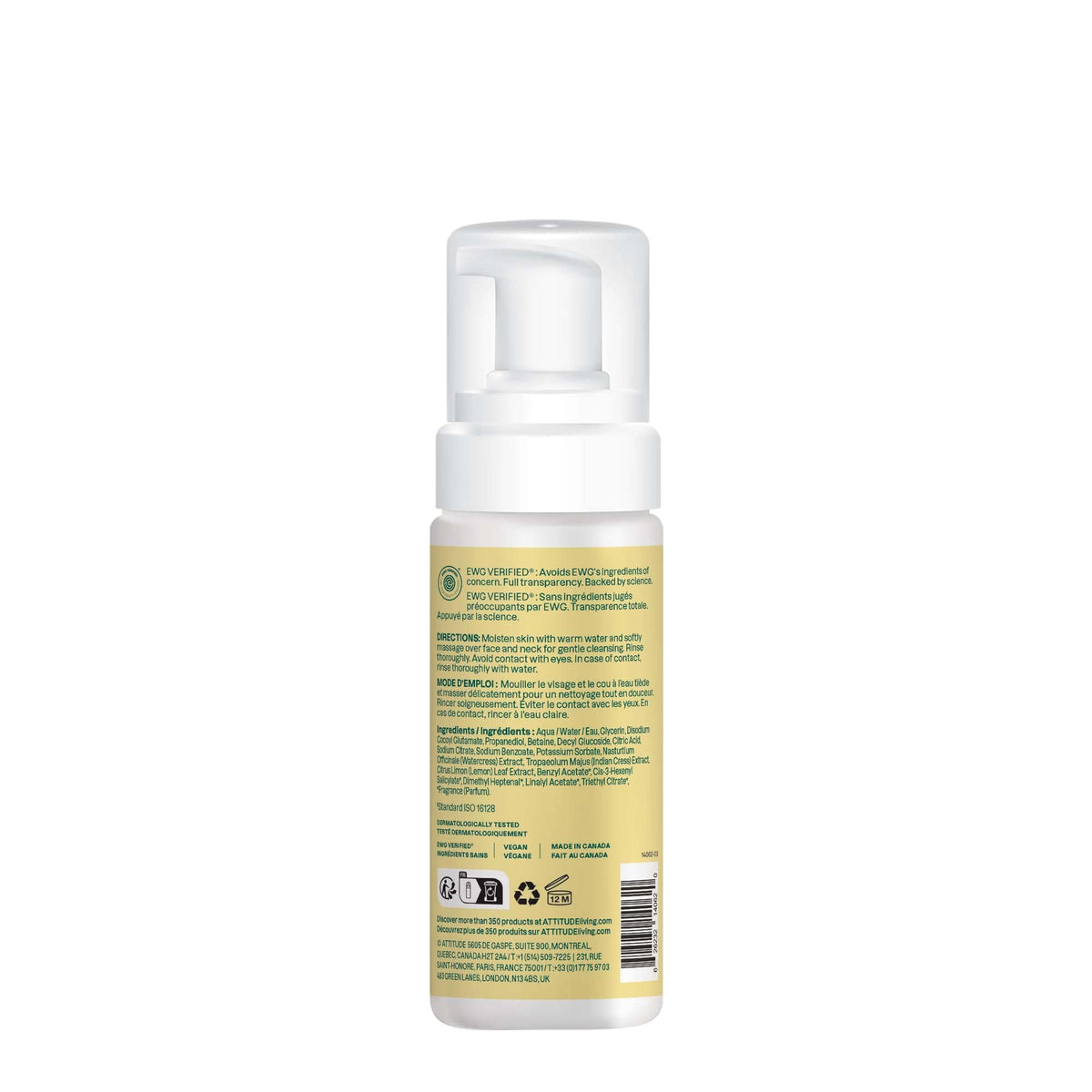 ATTITUDE 5-ounce bottle ready for daily cleanse routine at home.