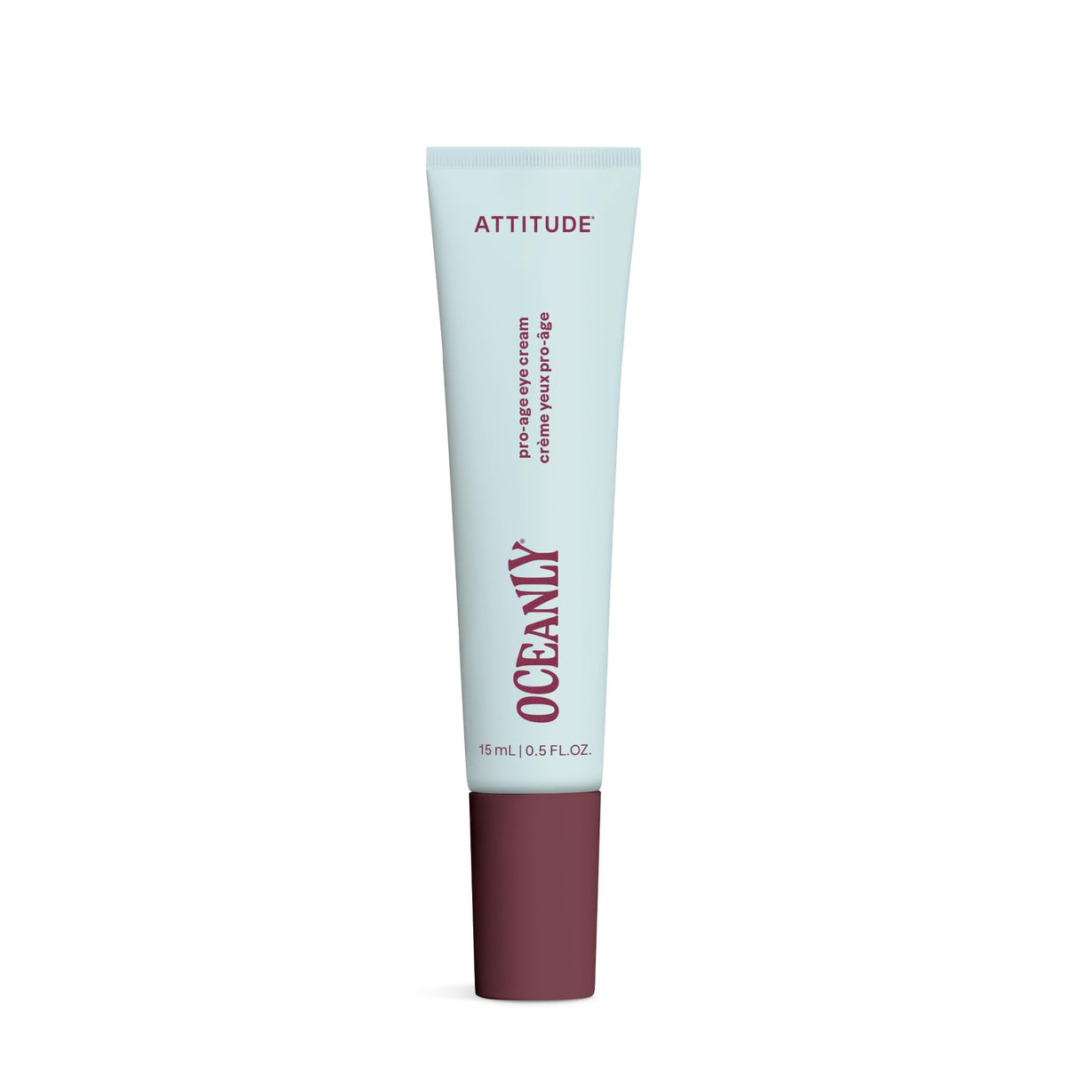 ATTITUDE Anti Aging Eye Cream packaging highlights fragrance-free formula for sensitive skin