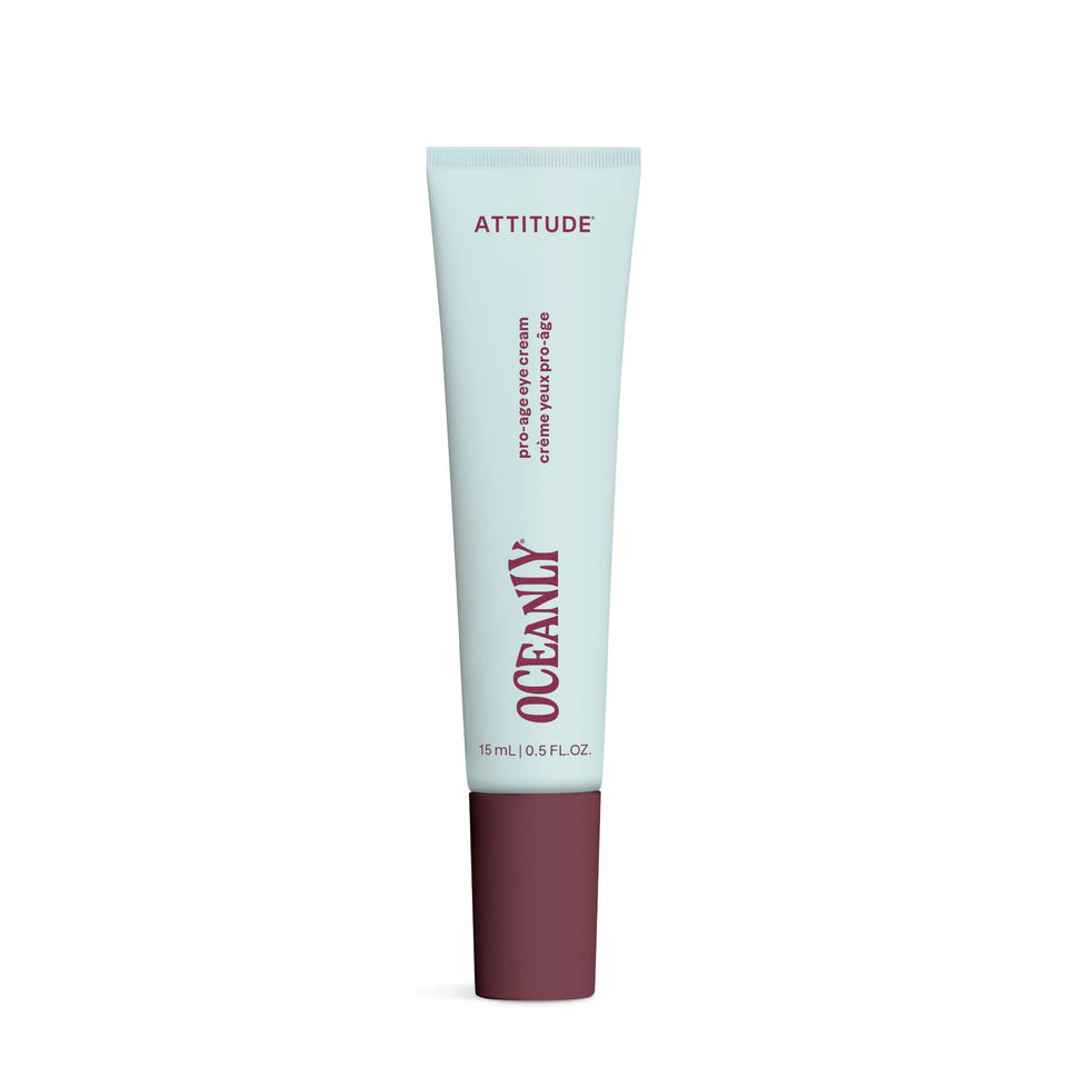 ATTITUDE Anti Aging Eye Cream packaging highlights fragrance-free formula for sensitive skin