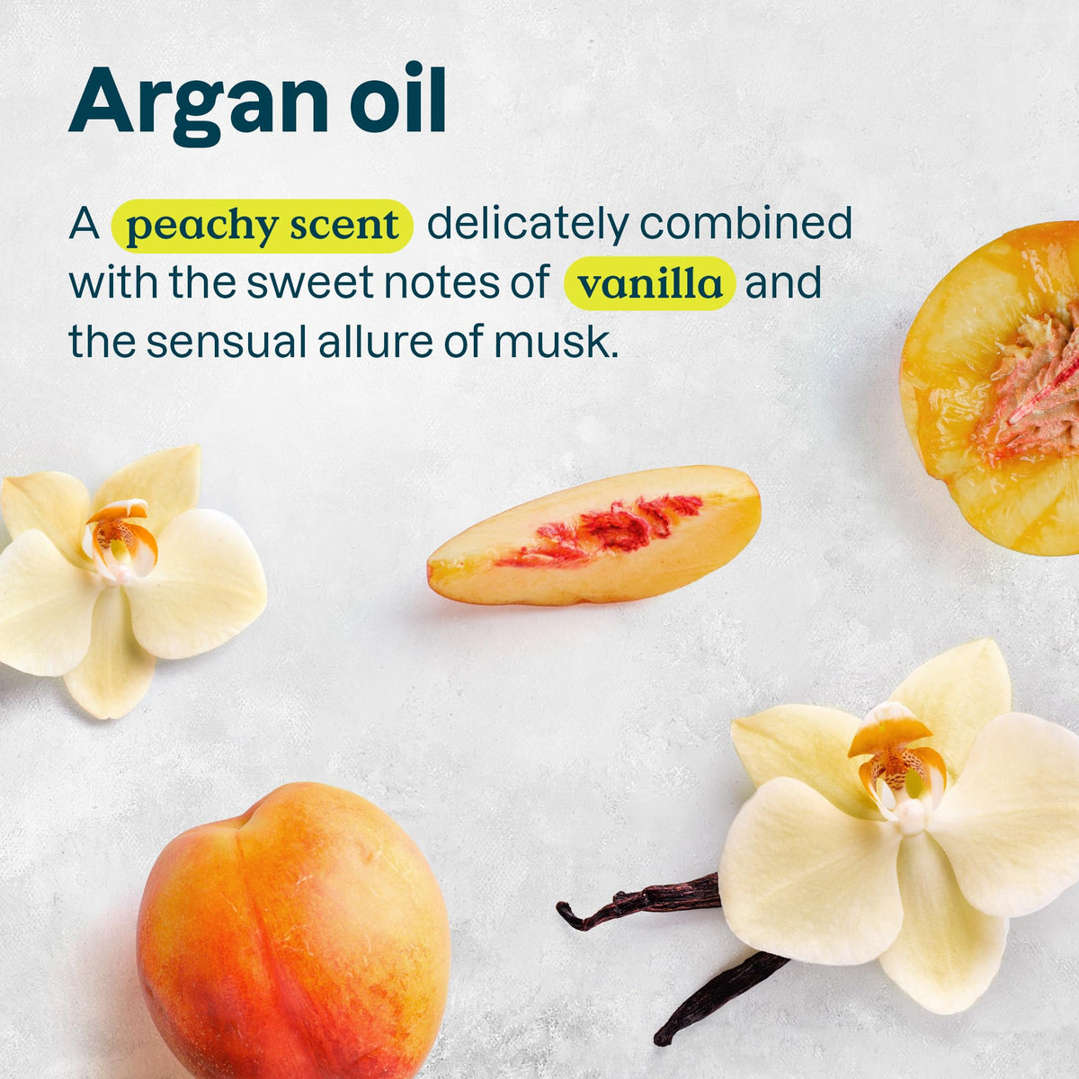ATTITUDE peach vanilla fragrance deodorant image conveys gentle everyday scent.