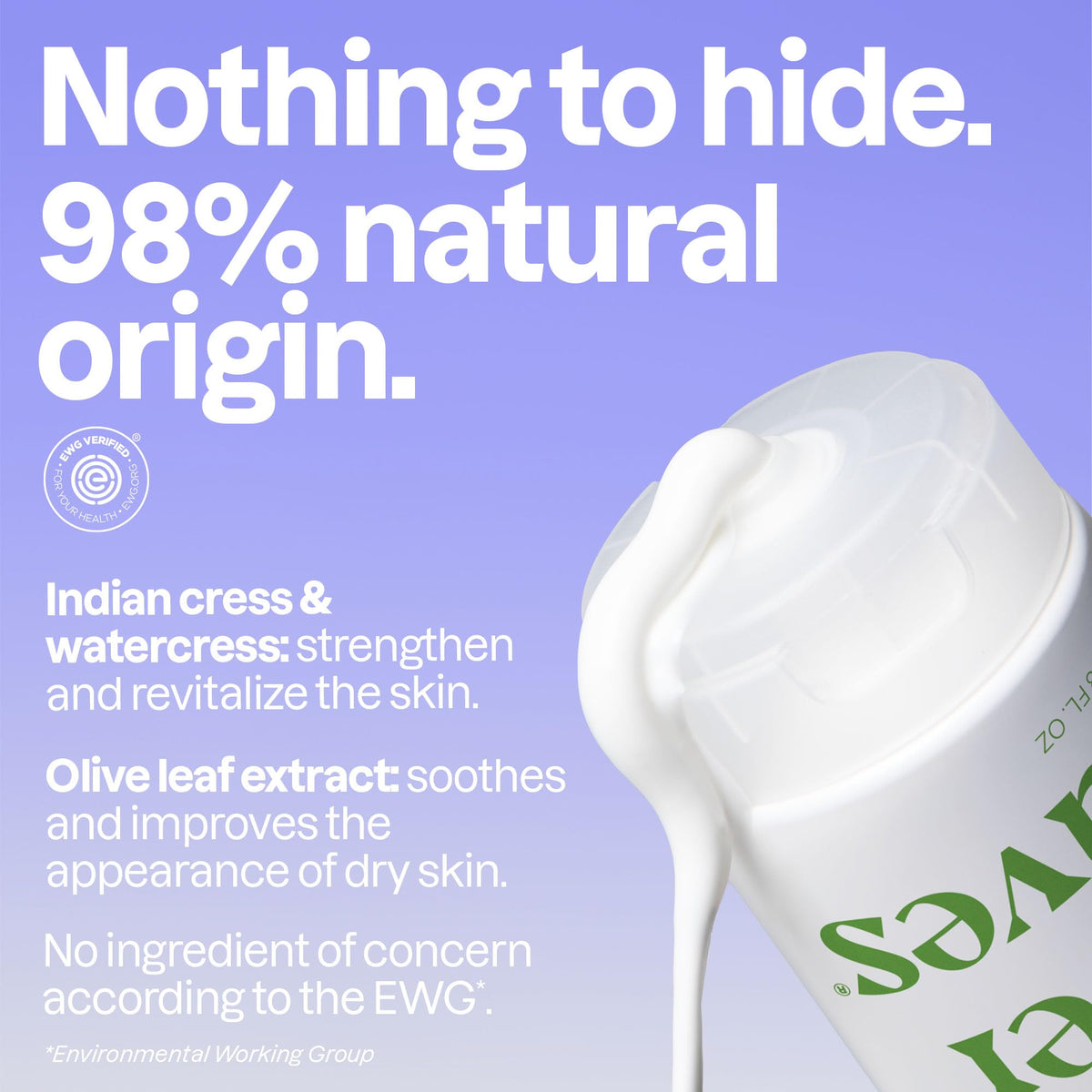 ATTITUDE body cream applied to hands for smoothness