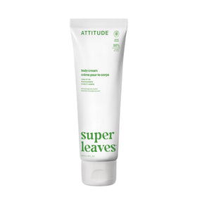 ATTITUDE body cream bottle with pear-amber scent for refreshing daily care