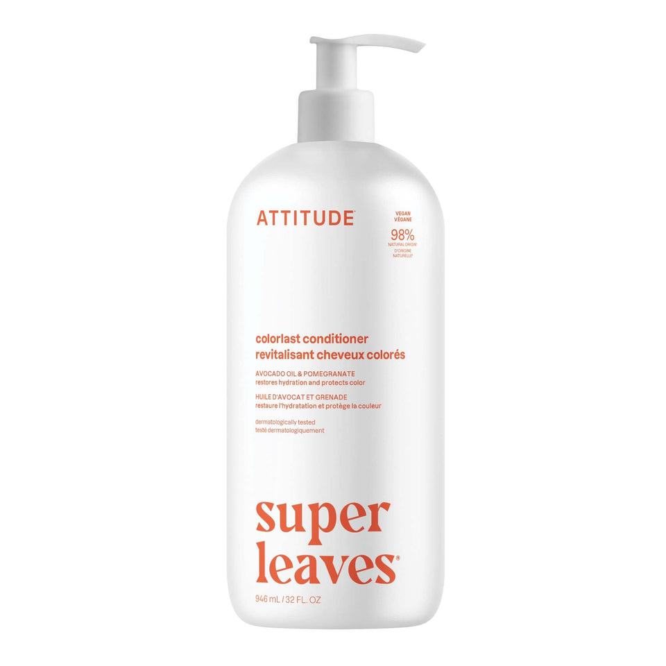 ATTITUDE Colorlast Conditioner bottle highlights color protection and avocado oil.