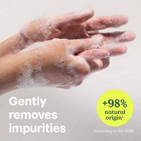 ATTITUDE hand soap refill label detail highlights EWG Verified, clean ingredients for safe daily use.