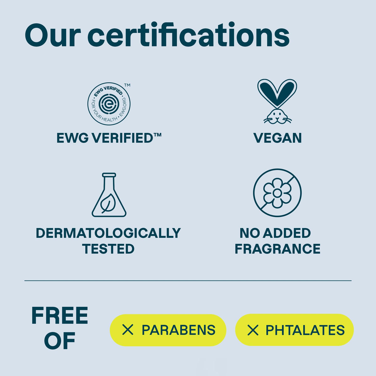 Fragrance-free ATTITUDE label indicating simple routine for sensitive skin