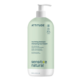 ATTITUDE Hair Shampoo bottle with avocado oil soothing dry scalp and hydration.