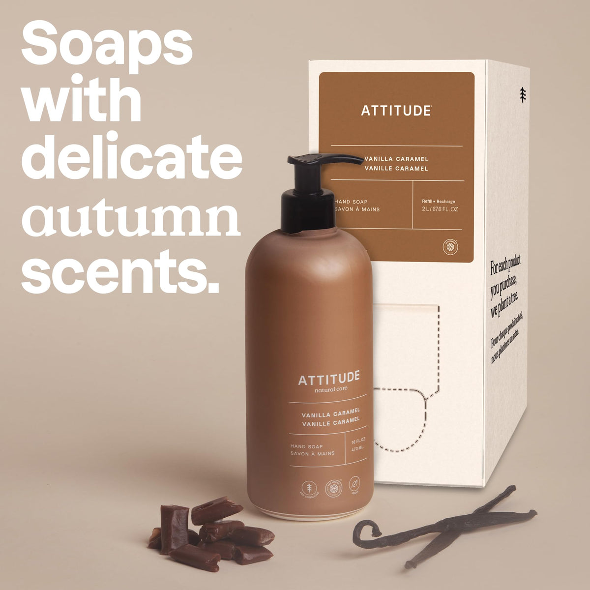 Foamy lather from ATTITUDE soap supports gentle cleansing during every wash