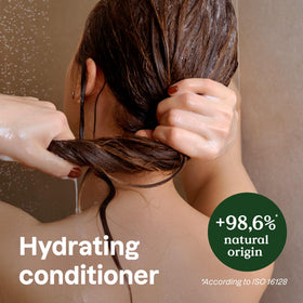 ATTITUDE Hydrating Conditioner pump demonstrates easy, mess-free application for detangling