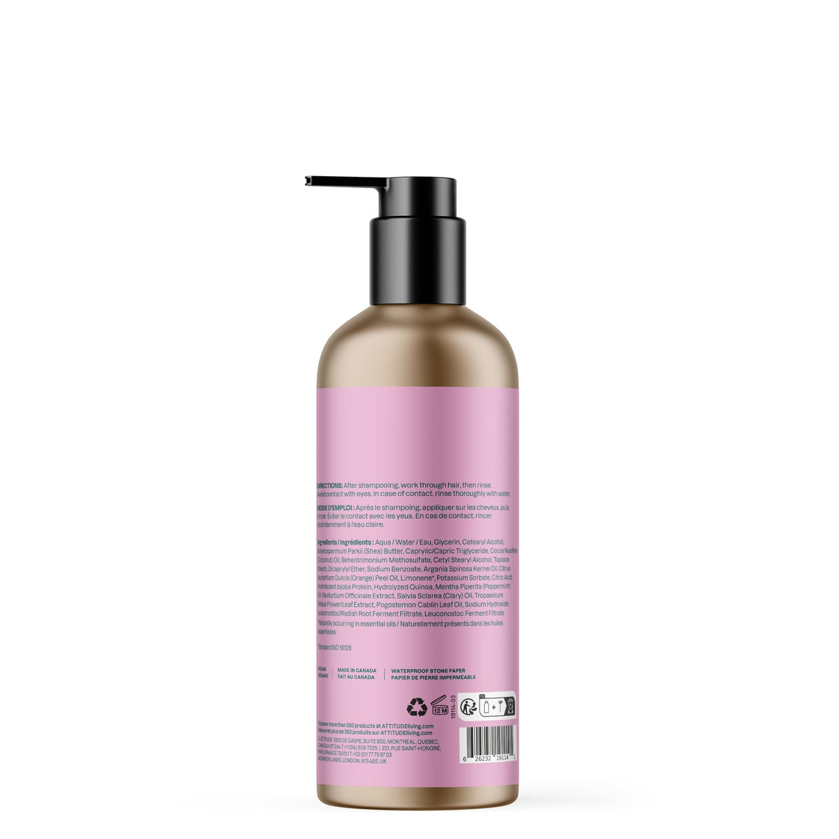 ATTITUDE vegan formula supports a plant-based hair care routine