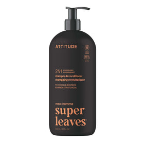 ATTITUDE 2-in-1 bottle angled for easy daily grooming