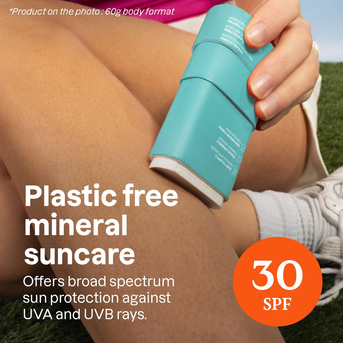 ATTITUDE mineral sunscreen stick SPF 30 demonstrates broad-spectrum coverage.