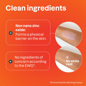 ATTITUDE Mineral Sunscreen Stick zinc-oxide closeup reveals mineral filter for broad coverage.